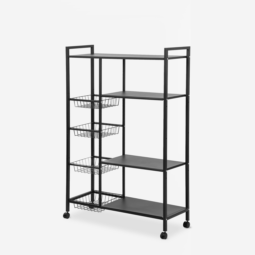 Carrello portafrutta con ruote cestelli da cucina 90x32x135cm Faris XXL Promozione Carrello portafrutta con ruote cestelli da cucina 90x32x135cm Faris XXL Promozione