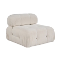 Modulo centrale per divano componibile in bouclè bianco Bubble 1B Offerta