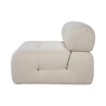 Modulo centrale per divano componibile in bouclè bianco Bubble 1B Catalogo