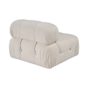 Modulo centrale per divano componibile in bouclè bianco Bubble 1B Stock