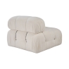 Modulo angolare destro per divano componibile in bouclè Bubble 1RB Stock