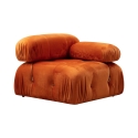 Modulo angolare destro per divano componibile in velluto Bubble 1RV Offerta