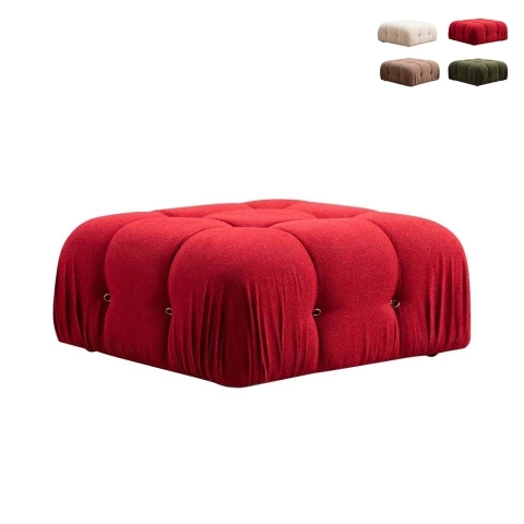 Pouf poggiapiedi in tessuto 95x95cm Bubble PT Promozione