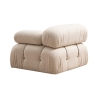 Divano modulare componibile crema 4 posti in tessuto Bubble 3S Catalogo