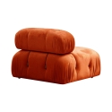 Divano modulare componibile 4 posti in velluto arancione Bubble 3SV Catalogo