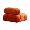 Divano modulare componibile 4 posti in velluto arancione Bubble 3SV Catalogo