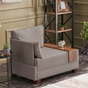 Poltrona chaise longue moderna con vassoio integrato Fly Left 