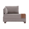 Poltrona chaise longue moderna con vassoio integrato Fly Left 