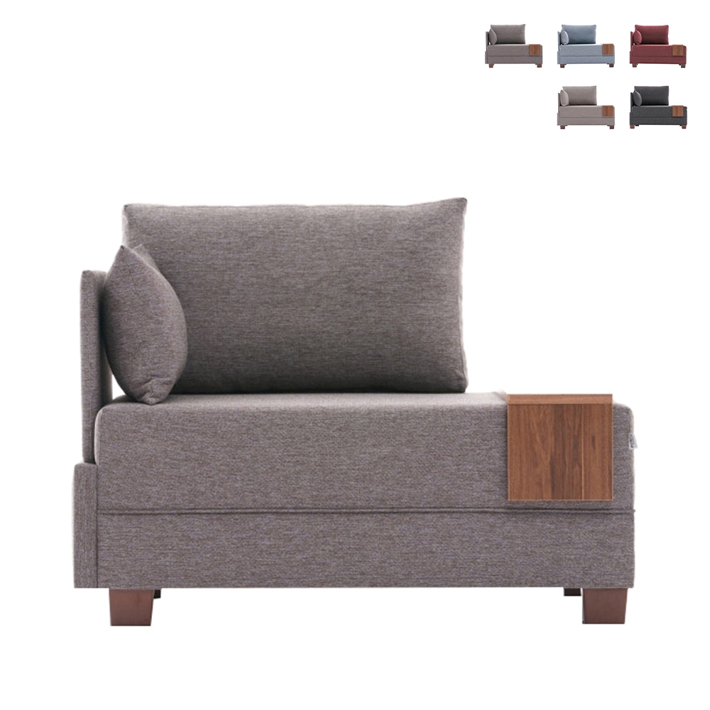 Poltrona chaise longue moderna con vassoio integrato Fly Left