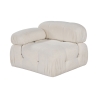 Modulo angolare sinistro per divano componibile in bouclè Bubble 1LB Sconti