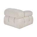 Modulo angolare sinistro per divano componibile in bouclè Bubble 1LB Scelta