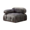 Modulo angolare sinistro per divano componibile in velluto Bubble 1LV Offerta