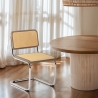 Sedia cantilever moderna viennese per cucina sala da pranzo Erys Stock