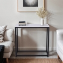 Consolle moderna mobile ingresso in metallo 80x30x75cm Nigel Vendita