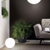 Lampada da tavolo in vetro bianco rotonda Ø30cm Area L Vendita