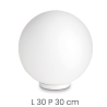 Lampada da tavolo in vetro bianco rotonda Ø30cm Area L Saldi