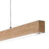 Lampada a sospensione lampadario LED in legno chiaro e metallo Badia-S Catalogo