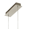 Lampada a sospensione lampadario LED in legno chiaro e metallo Badia-S Stock