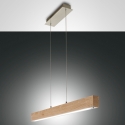Lampada a sospensione lampadario LED in legno chiaro e metallo Badia-S Offerta