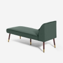 Dormeuse vintage chaise longue sinistra classica in velluto Agos Catalogo