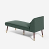 Dormeuse vintage chaise longue sinistra classica in velluto Agos Catalogo