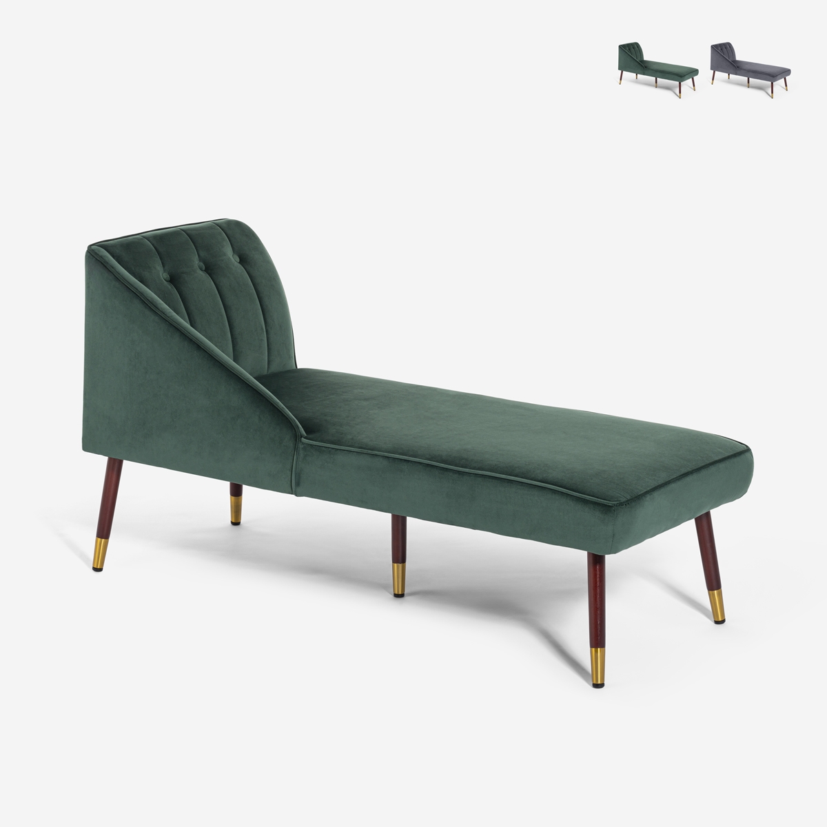 Dormeuse vintage chaise longue sinistra classica in velluto Agos Promozione Dormeuse vintage chaise longue sinistra classica in velluto Agos Promozione