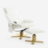 Poltrona relax massaggiante e riscaldante ergonomica con poggiapiedi Myron Sconti