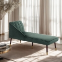 Dormeuse vintage chaise longue sinistra classica in velluto Agos Offerta
