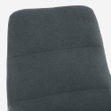 Poltrona relax ergonomica in tessuto grigio con poggiapiedi Asher Sconti