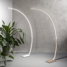 Lampada da terra ad arco con LED in metallo H160cm Keep Sconti