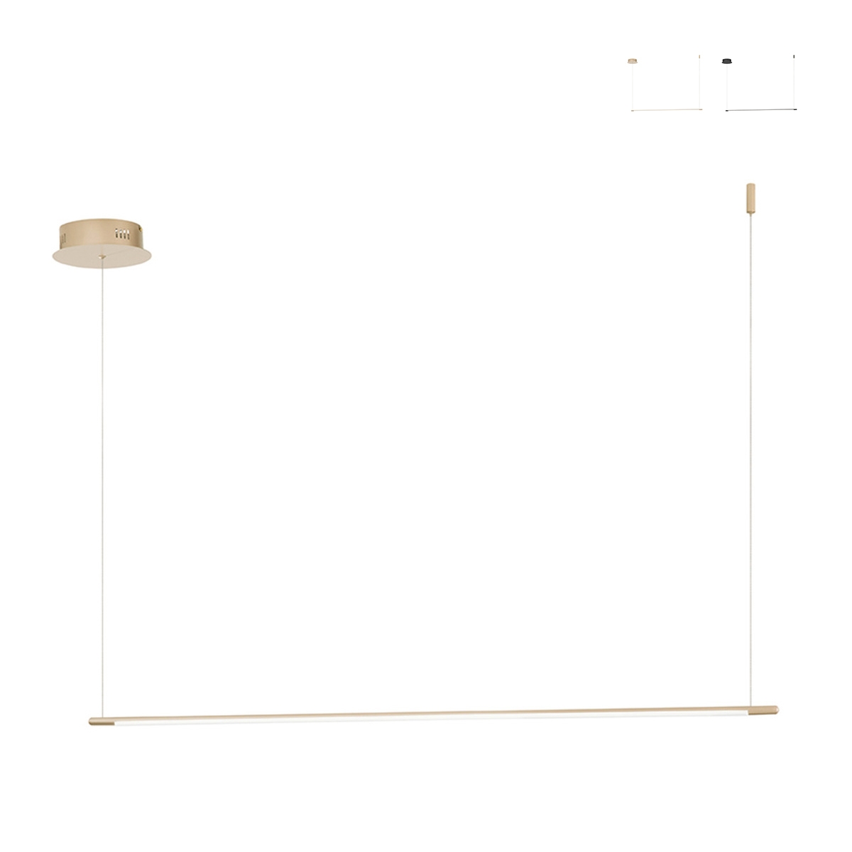 Lampada a sospensione con barra a LED in metallo 120cm Genius L Offerta Lampada a sospensione con barra a LED in metallo 120cm Genius L Offerta
