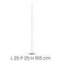 Lampada da terra dimmerabile a LED in metallo H165cm Genius T Sconti