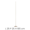 Lampada da terra dimmerabile a LED in metallo H165cm Genius T Sconti