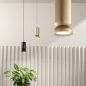 Lampada a sospensione in metallo con cavo regolabile Lilium Saldi