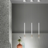 Lampada a sospensione con LED in metallo verniciato Tubic Vendita