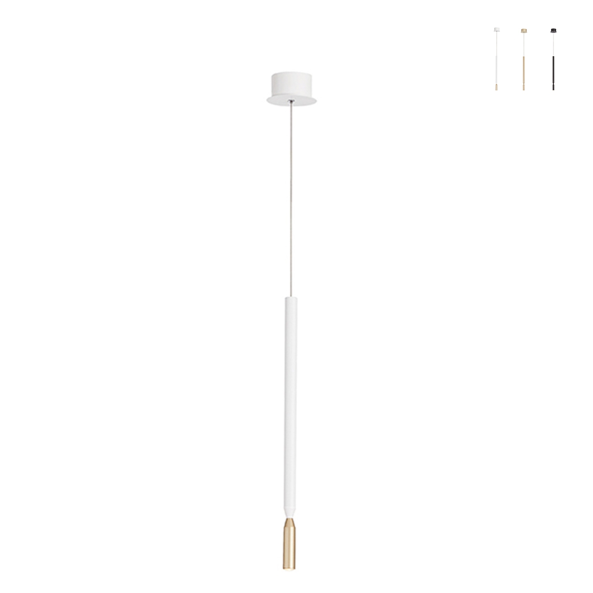 Lampada a sospensione con LED in metallo verniciato Tubic Promozione Lampada a sospensione con LED in metallo verniciato Tubic Promozione
