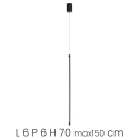 Lampada a sospensione con LED dimmerabile in metallo Genius Saldi