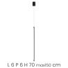 Lampada a sospensione con LED dimmerabile in metallo Genius Saldi