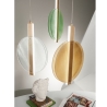 Lampadario con 3 luci a sospensione in vetro e metallo multicolore Juis XL Offerta