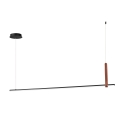 Lampada a sospensione a LED 150cm in metallo nero Regoli L Promozione