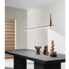 Lampada a sospensione a LED 150cm in metallo nero Regoli L Offerta