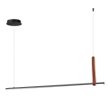 Lampada a sospensione a LED 120cm in metallo nero Regoli S Promozione