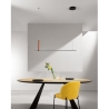 Lampada a sospensione a LED 120cm in metallo nero Regoli S Offerta