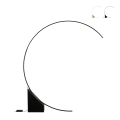 Lampada da terra ad arco con LED H204cm in metallo Rune Promozione