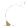 Lampada da terra ad arco con LED H204cm in metallo Rune Vendita