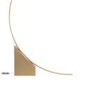 Lampada da terra ad arco con LED H204cm in metallo Rune Saldi
