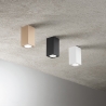 Plafoniera rettangolare a soffitto in alluminio H12cm Aloa Saldi