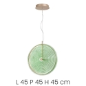 Lampada a sospensione a LED Ø45cm in vetro e metallo Jokey L Acquisto