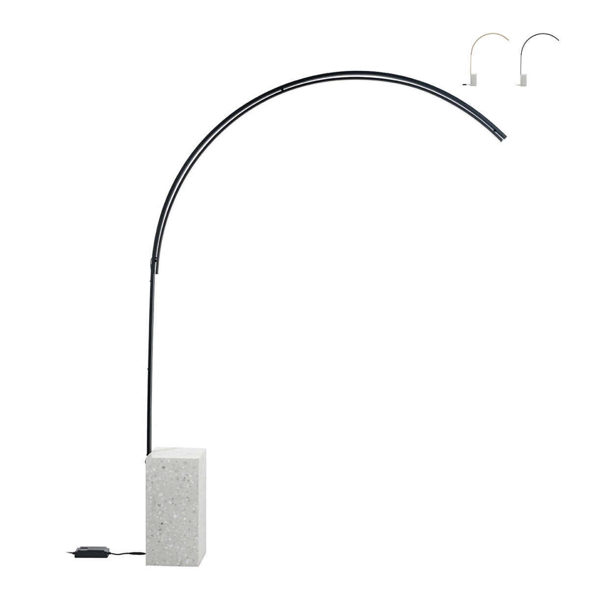 Lampada da terra ad arco in metallo con LED H215cm Biblio M Promozione Lampada da terra ad arco in metallo con LED H215cm Biblio M Promozione