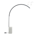 Lampada da terra ad arco in metallo con LED H215cm Biblio M Promozione